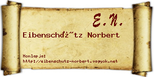 Eibenschütz Norbert névjegykártya